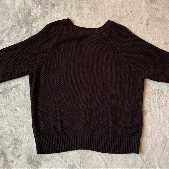Jessica Black Knit 3/4 Sleeve Cardigan - Picture 4 of 4